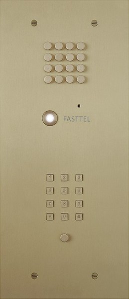 Wizard Bronze gold 1 button small keypad and b/w cam